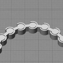 réticulable bracelet collier bijoux ensemble lien de la mode personnalisables le l'accessoire 3d print model - Mito3D