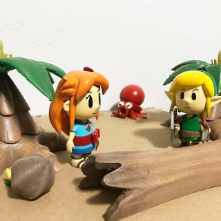 liens éveil plage diorama éléments lis description edli3d lien shadowbons Légende Zelda vidéo Jeux 3d print model - Mito3D