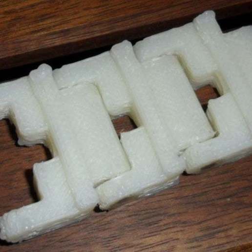 enlaces de la oruga pista varios juguete prueba modelo enlace freecad flexible excavadora caterpillar 3D print model - Mito3D