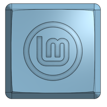 linux menta keycap 3d print model - Mito3D