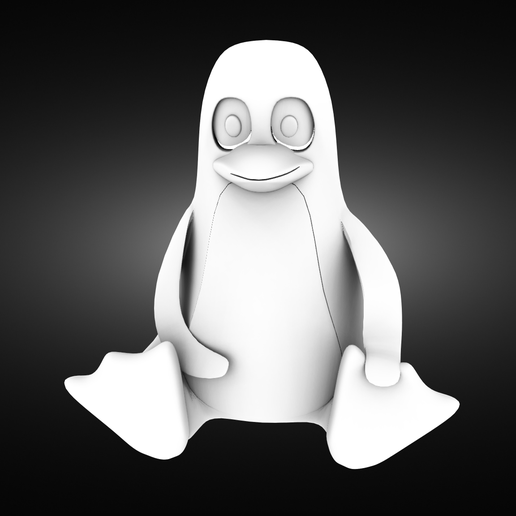 linux pinguino 3D print model - Mito3D