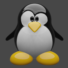 linux pinguino tux 3d print model - Mito3D