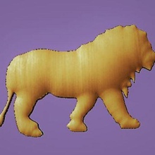 lion home magnet sand desert decoration 3d print model - Mito3D