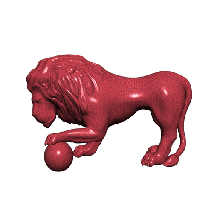 Leone animale giocattolo scultura stampabile arte felino gatto 3d print model - Mito3D