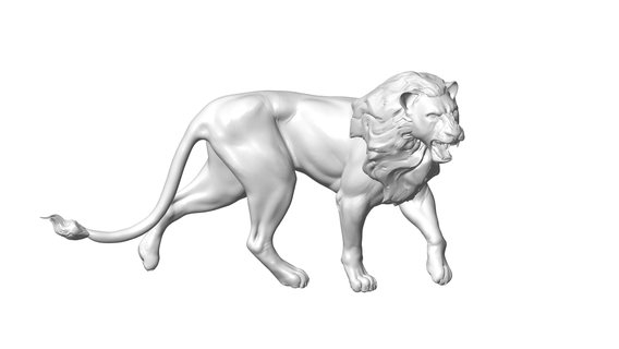 leão arte escultura animal parede ar vr meta metverso 3d print model - Mito3D