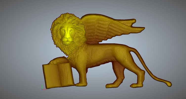 león animal estatua italiano cnc 3dprint 3d print model - Mito3D