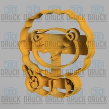 lion - cookie cutter home biscuit 3d print model - Mito3D