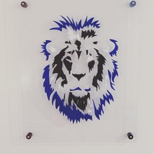 lion art-design home Tendenz Kunst low-poly 3d print model - Mito3D