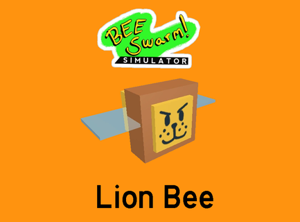 lion bee figure swarm simulator roblox toy bss 3d print model - Mito3D
