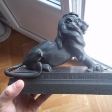 lion belfort art monument sculptures sculpture bartholdi auguste animal 3d print model - Mito3D