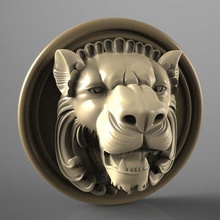 lion bust art cnc 3d print model - Mito3D