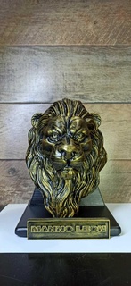 lion bust bruce lee phrase Art lion leon figure bust sculpture decoration art  3d print model - Mito3D