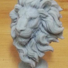 leone pezzo degli scacchi arte 3d print model - Mito3D