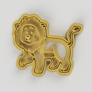 lion cookie cutter lion tiger cookie cutter animal lion cookie cutter animal cookie cutter africa safari bakery  3d print model - Mito3D