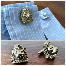 lion cuff links 3d print model - Mito3D