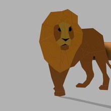 lion curtain rod 3d print model - Mito3D