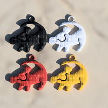 lion earrings fashion idealab animal lions christmas xmas pendants pendant earring 3d print model - Mito3D