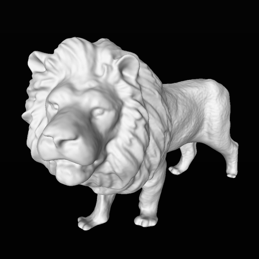 Lion produire pop Jeu animal jouet animaux 3D print model - Mito3D
