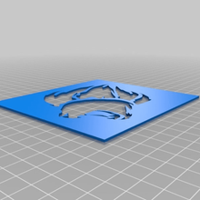 Leone guardia stencil personalizzato art_tools 3d print model - Mito3D