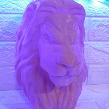 Lion tête art décoration jouets figures Léon animal buste statue 3d print model - Mito3D
