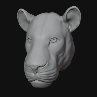 lion head lion head lion lion's head lion head lion ornament  3d print model - Mito3D