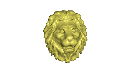 Lion tête 3d print model - Mito3D