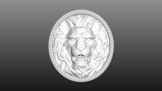 lion head 3d print model - Mito3D