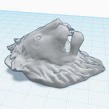 aslan başı sanat sembol hayvan heykelcik 3d print model - Mito3D