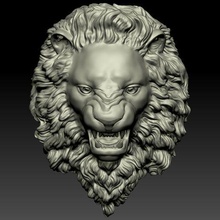 lion head relief 3d print model 3d print model - Mito3D