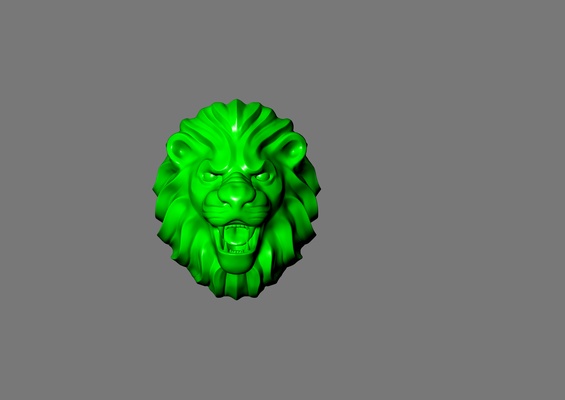 lion tête bague bijoux 3d print model - Mito3D