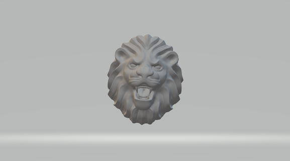 lion head ring 3d model print signet animal tiger silver men roar carved totem amulet gothic royal king baroque pattern sculpture jewelry rings 3d print model - Mito3D