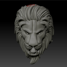 lion hindou bijoux zrush les lions tête de la sculpture 3d print model - Mito3D