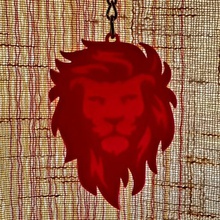 lion keichain home stencil key ring keychain king 3d print model - Mito3D