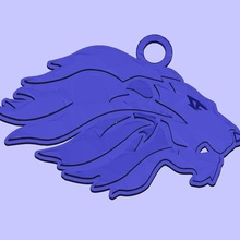 lion keychain jewelry keychains 3d print model - Mito3D