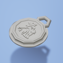 leão chaveiro medalhão moda signos zodíaco arte animal Leo 3d print model - Mito3D