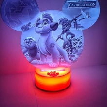 Löwe König bewachen Litho Lampe LED Licht kion Disney Lithophan Lithophanie Löwen Tiere Tier Blume Kiara 3d print model - Mito3D