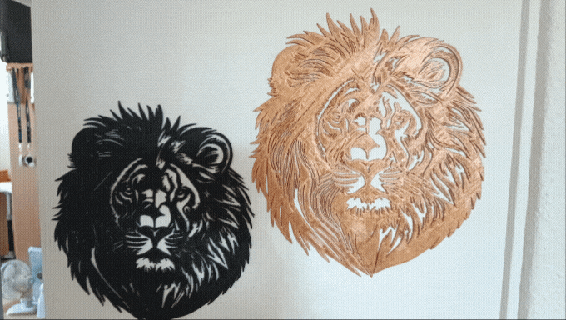 Lion Roi art animal décoration jouet 3d print model - Mito3D