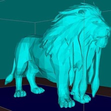 o leão, rei dos animais jogo brinquedo miniatura de decisão fazer leão a figura fdm dlp 3d print model - Mito3D