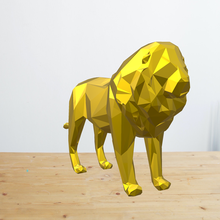 leão rei arte objeto 3d print model - Mito3D