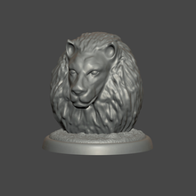 león León cabeza esculpir Arte 3d print model - Mito3D