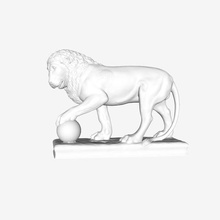 lion louvre paris france art le muse du museum 3d print model - Mito3D
