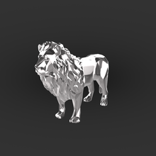 lion low-poly 3d print model - Mito3D