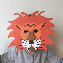 masque de lion enfants jeu enfant animal 3d print model - Mito3D
