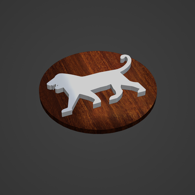 leone medaglione tondo pendente squillare animale umano uomo donna cerchio diamante cnc stampa spille distintivi 3d print model - Mito3D