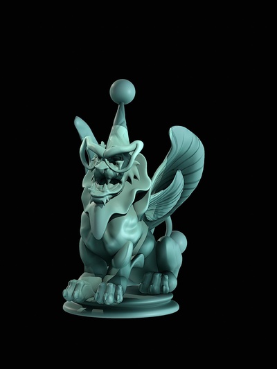 lion of carnival chess game 3d print model - Mito3D