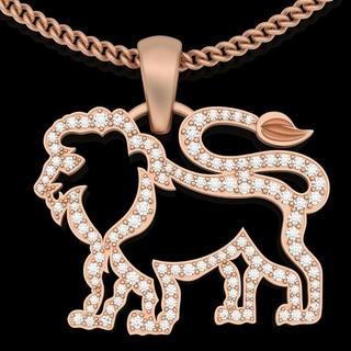 lion pendant silver gold jewelry printable 3d model trend fashion design zbrush tiger 3d print model - Mito3D