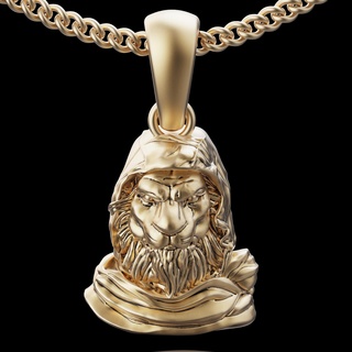 lion pendant 3d print model - Mito3D