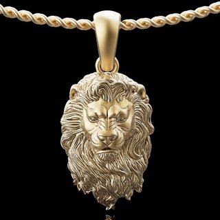 lion pendant 3d print model - Mito3D