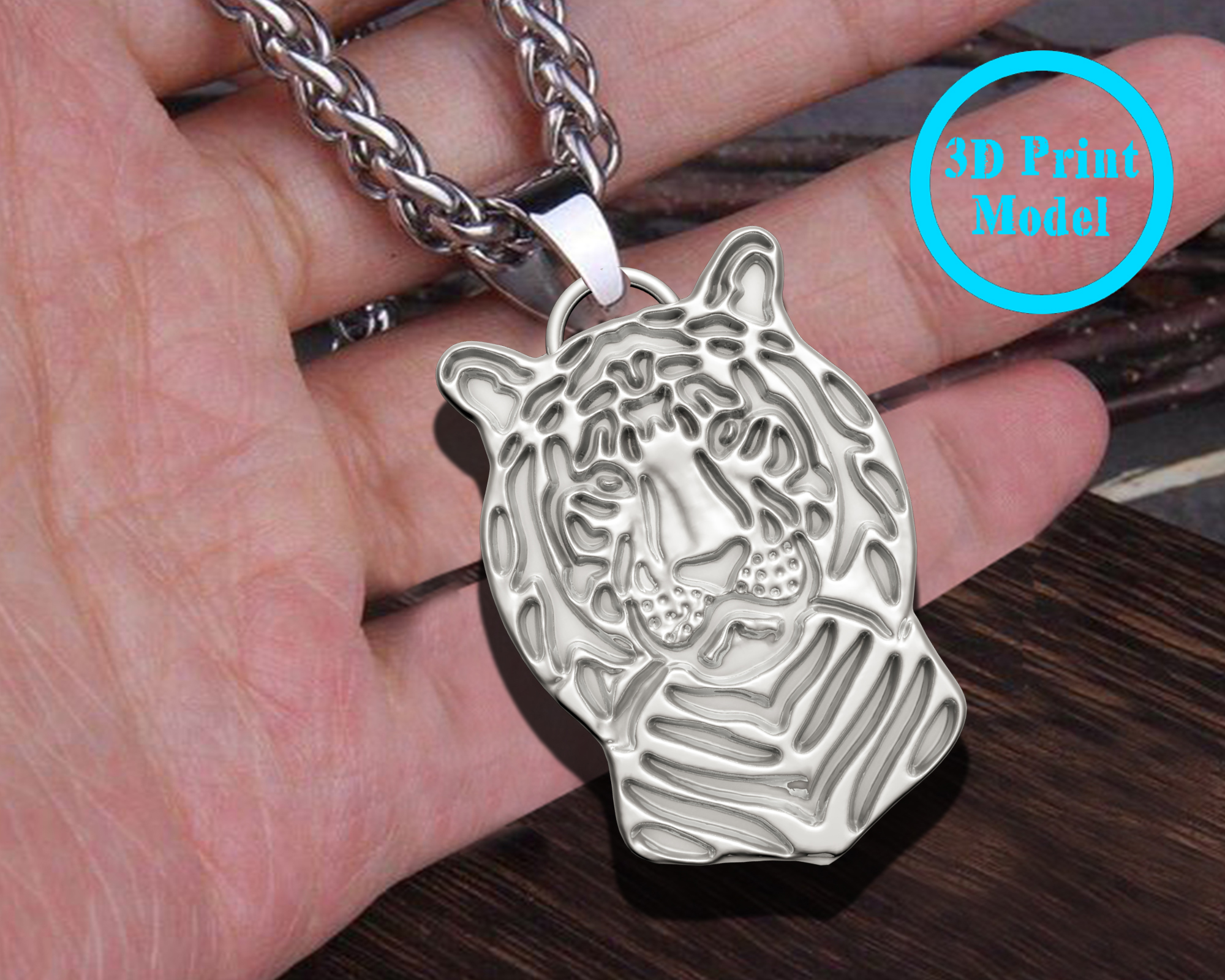 lion pendant jewelry printable gold silver wedding 3dsmax artist metal prototype adjustable stl necklace necklaces bird pendants ancient animals tiger 3D print model - Mito3D