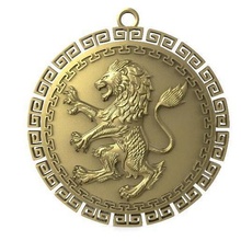 lion pendant 4 jewelry animal feline jewel fashion 3d print model - Mito3D